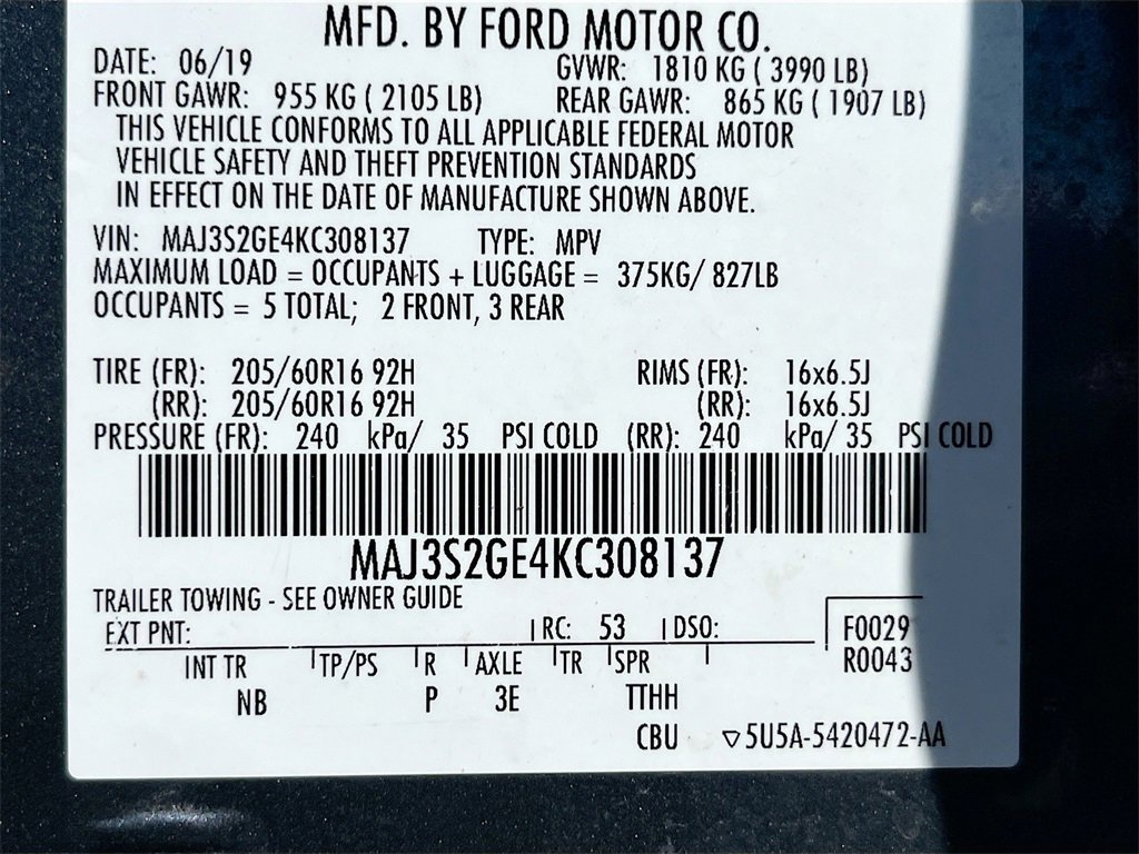 Used 2019 Ford EcoSport SE image 30