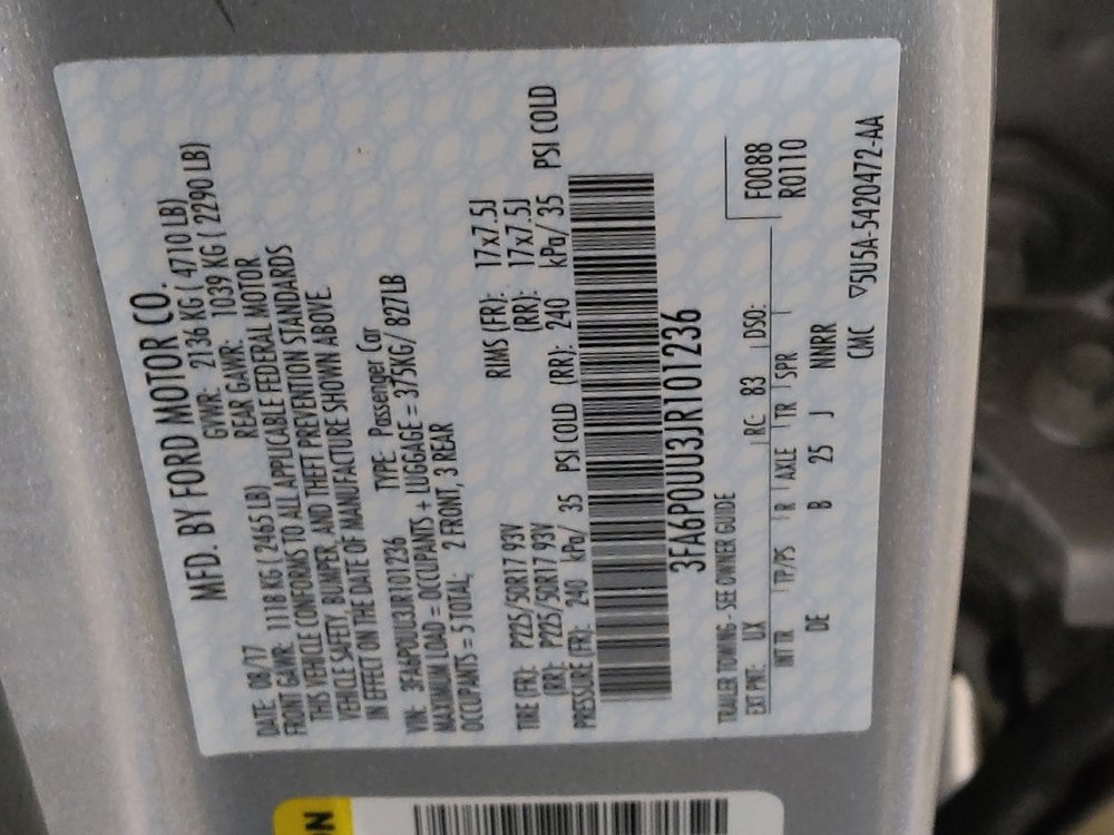 Used 2018 Ford Fusion S image 33