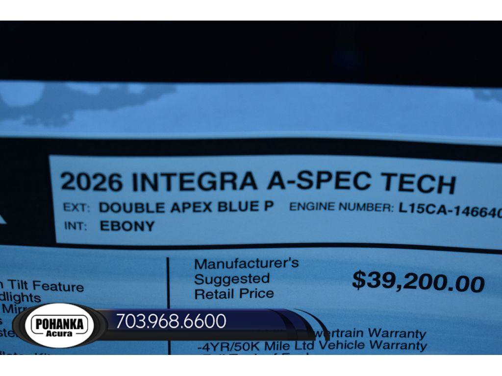 New 2026 Acura Integra A-Spec FWD image 36