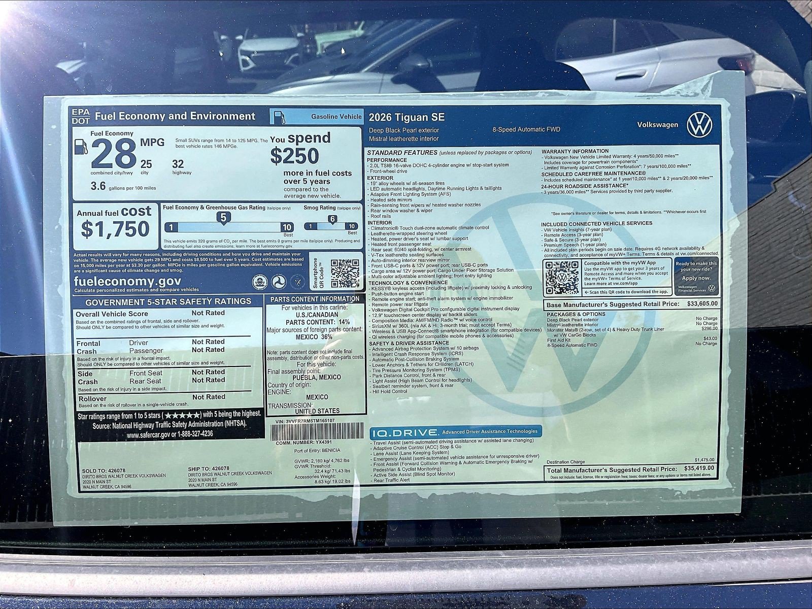 New 2026 Volkswagen Tiguan SE FWD image 12