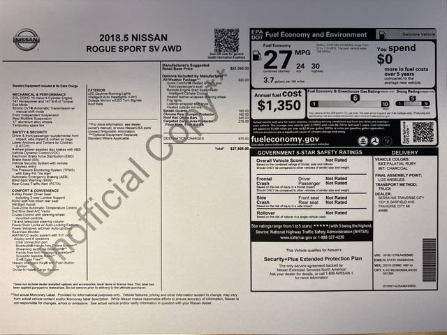 Used 2018 Nissan Rogue Sport SV w/ SV All-Weather Package image 50