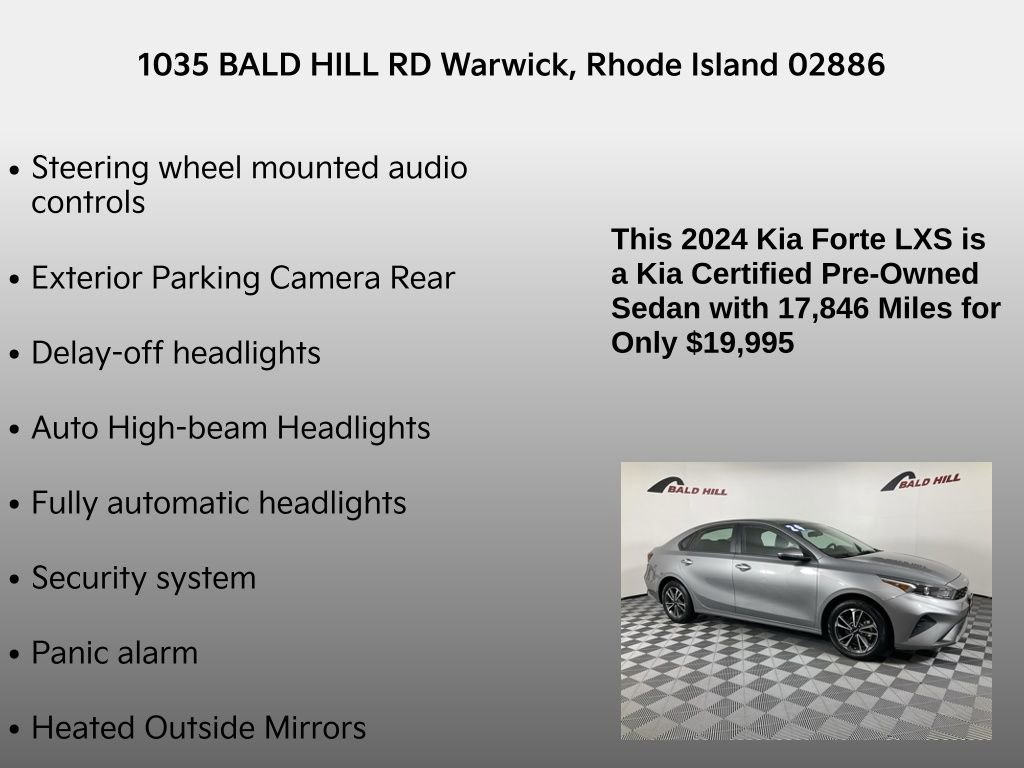 Certified 2024 Kia Forte LXS w/ LXS Technology Package image 14