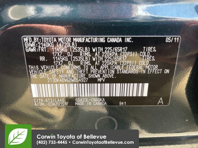 Used 2011 Toyota RAV4 Limited w/ Limited Extra Value Pkg AWD/4WD image 28
