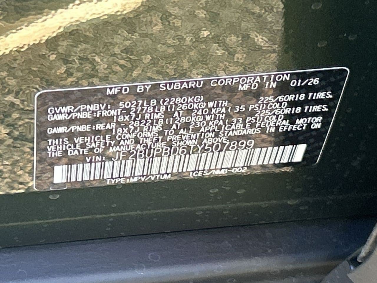 New 2026 Subaru Outback Premium AWD/4WD image 28