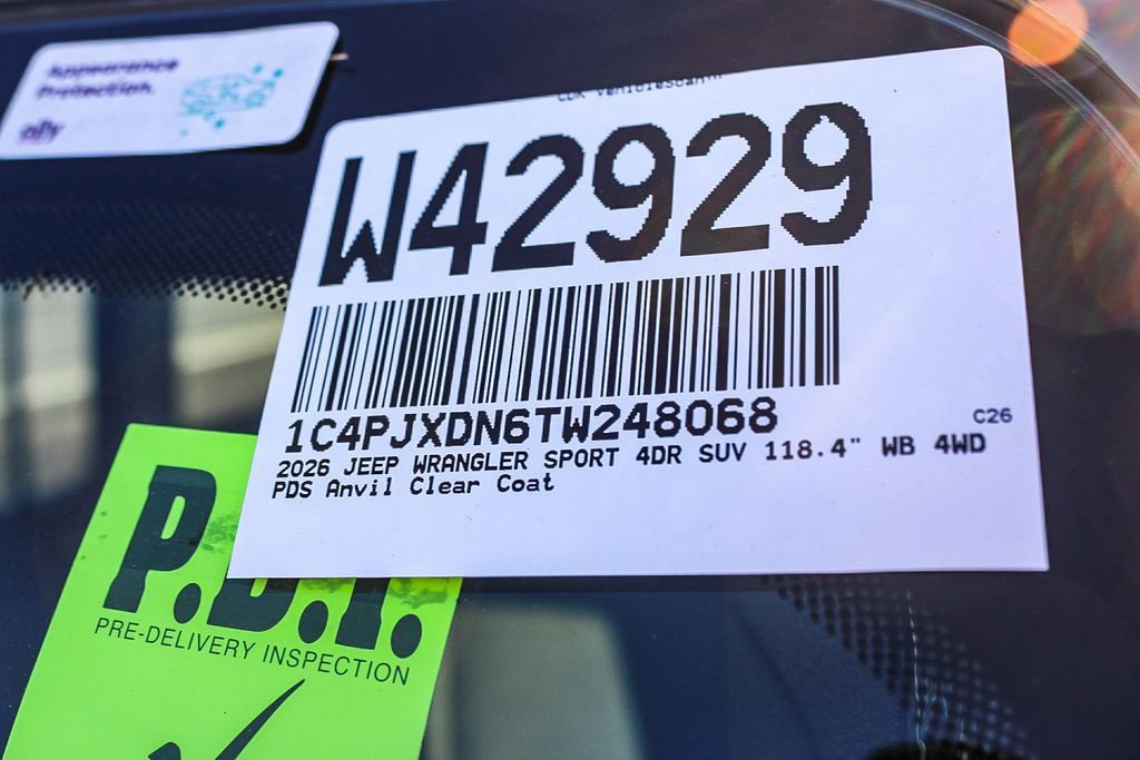 New 2026 Jeep Wrangler Sport S image 27