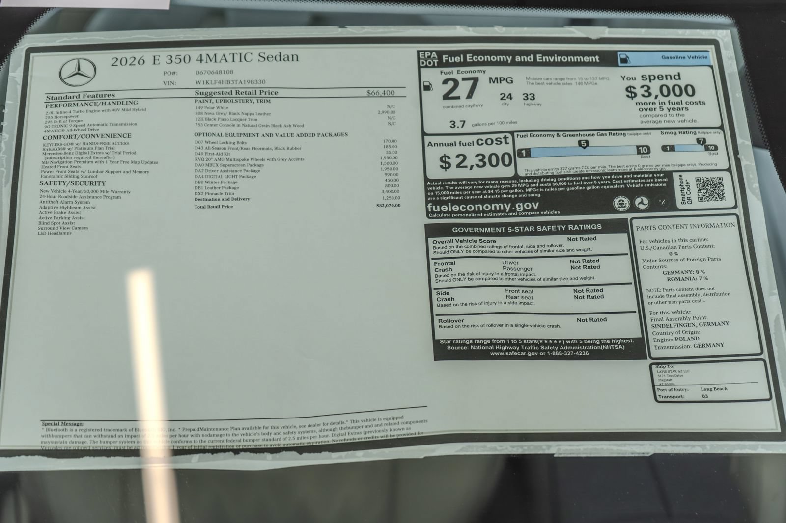 Used 2026 Mercedes-Benz E 350 4MATIC Sedan image 36