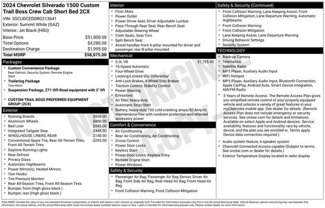 Certified 2024 Chevrolet Silverado 1500 Custom Trail Boss AWD/4WD image 11