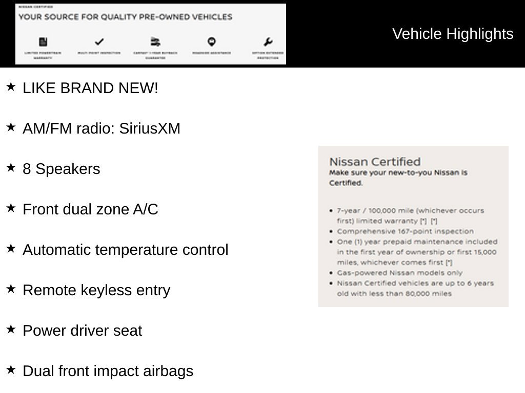 Certified 2026 Nissan Sentra SL w/ Floor Mat Package FWD image 9