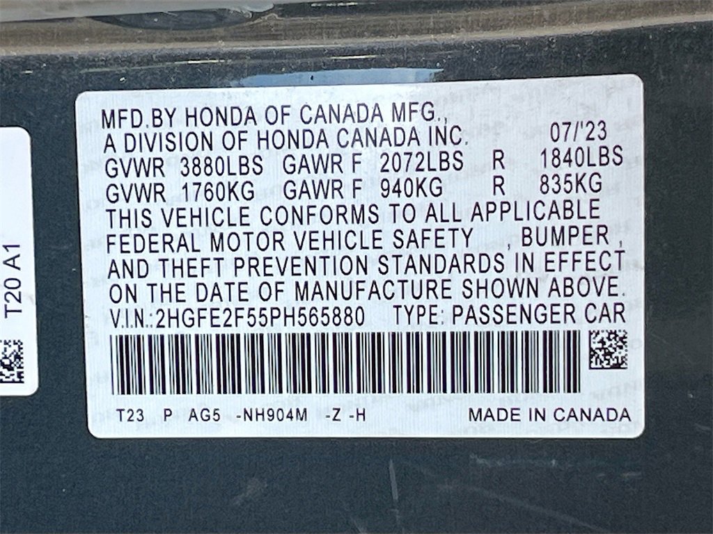 Used 2023 Honda Civic Sport image 23