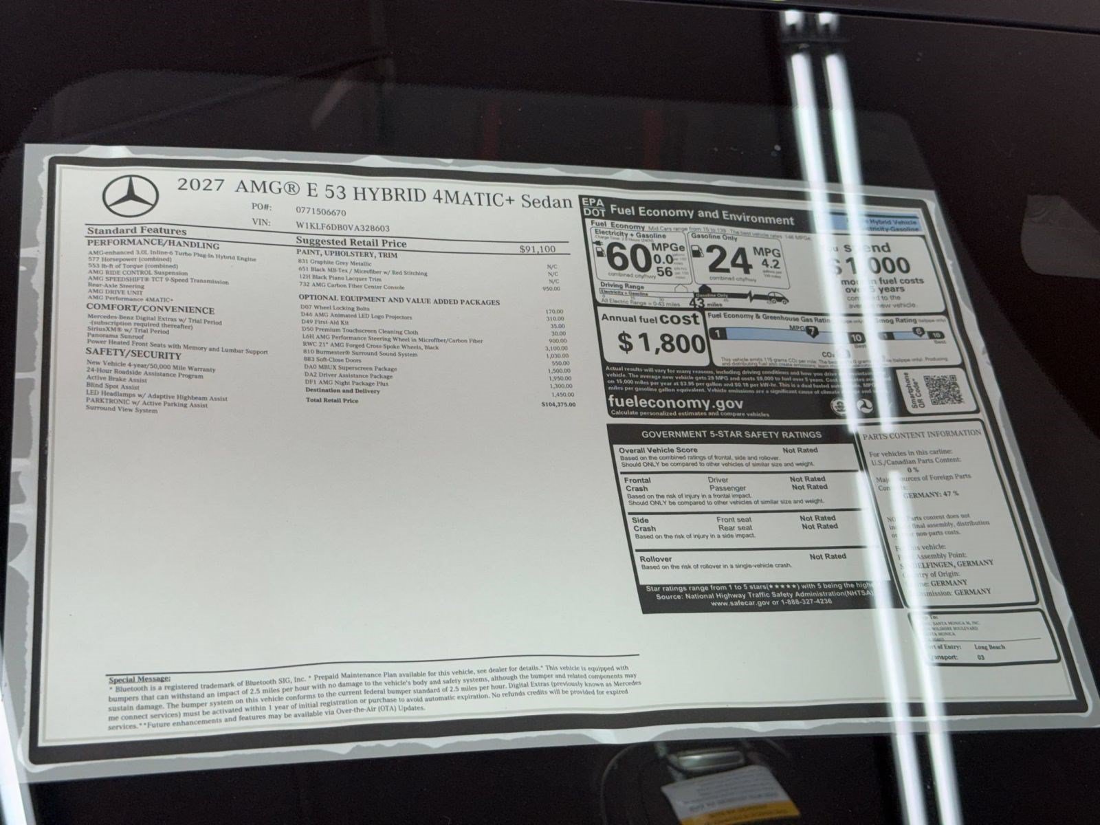 New 2027 Mercedes-Benz E 53 AMG e 4MATIC Sedan image 33