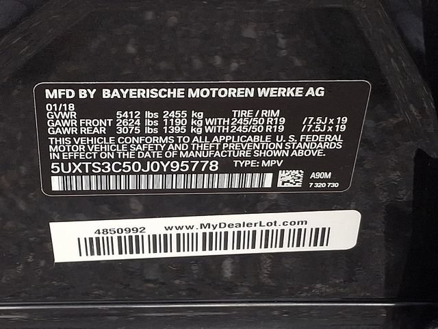 Used 2018 BMW X3 M40i AWD/4WD image 31