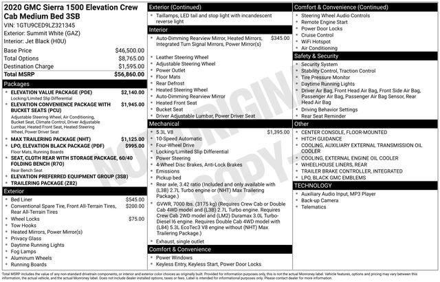 Used 2020 GMC Sierra 1500 Elevation w/ Elevation Value Package image 7