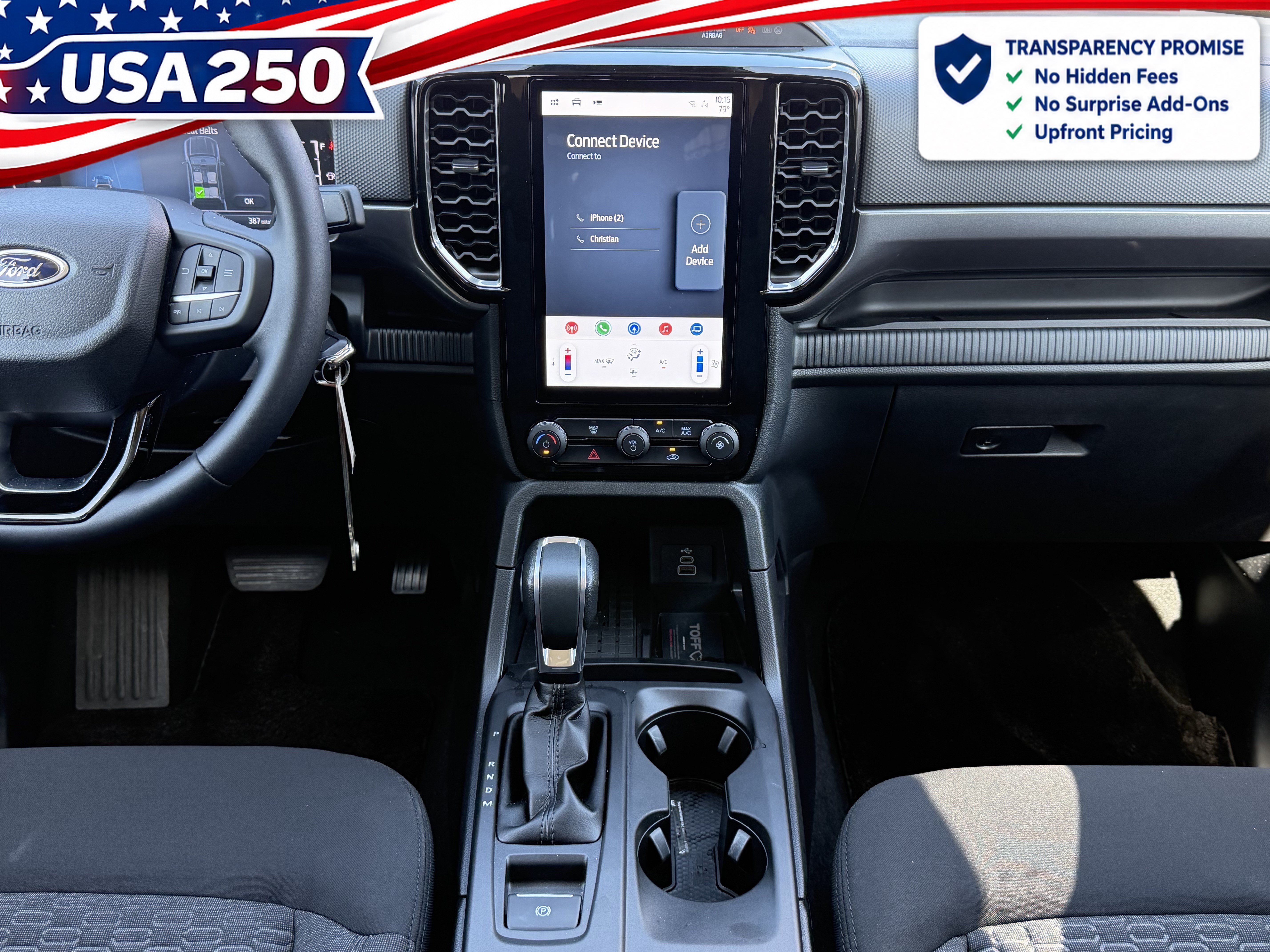 New 2026 Ford Ranger XLT w/ Black Appearance Package RWD image 14