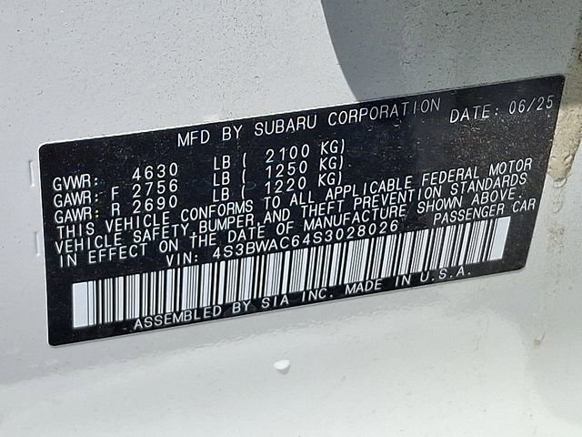 Certified 2025 Subaru Legacy Premium w/ Popular Package #1A AWD/4WD image 27