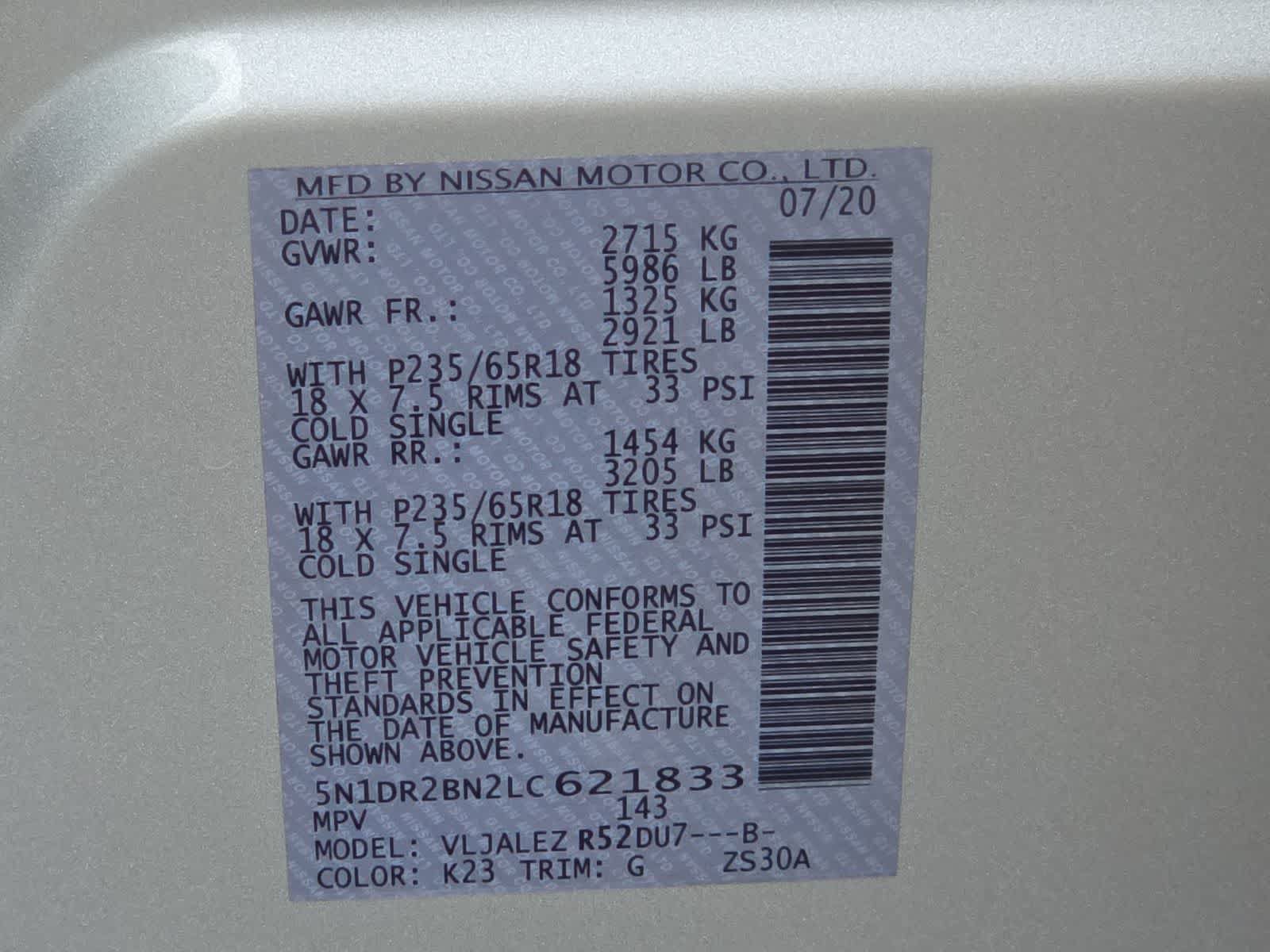 Used 2020 Nissan Pathfinder SV FWD image 25