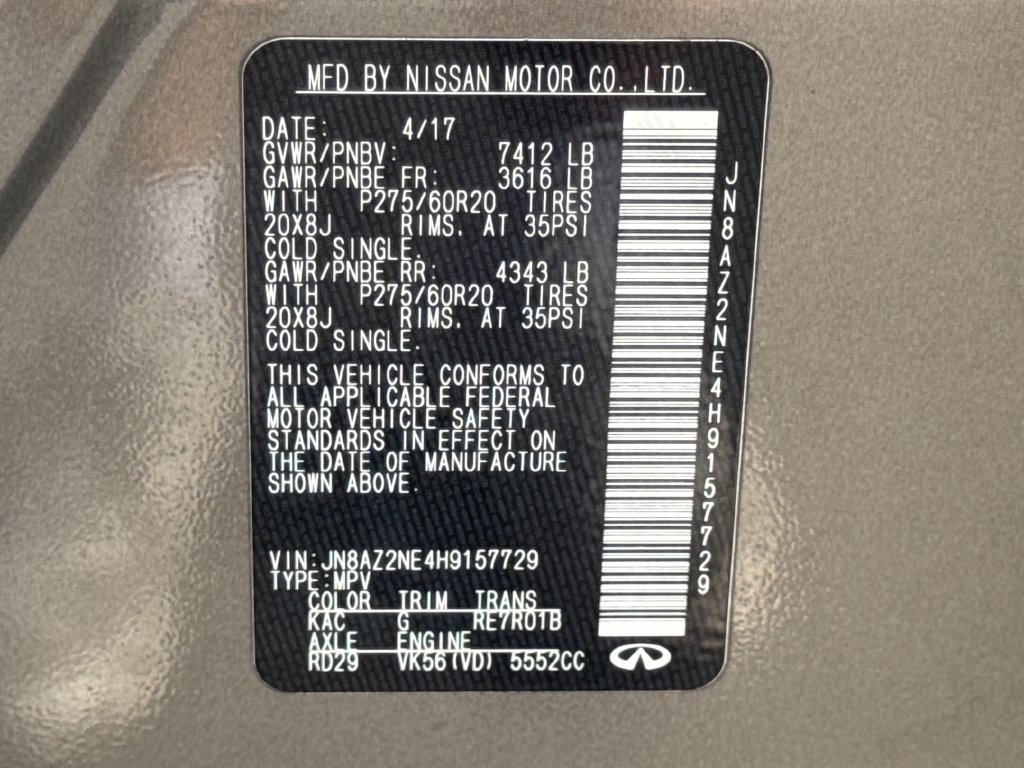 Used 2017 INFINITI QX80 4WD image 31