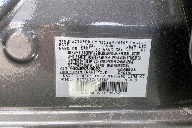 New 2025 Nissan Versa S w/ Trunk Package image 17