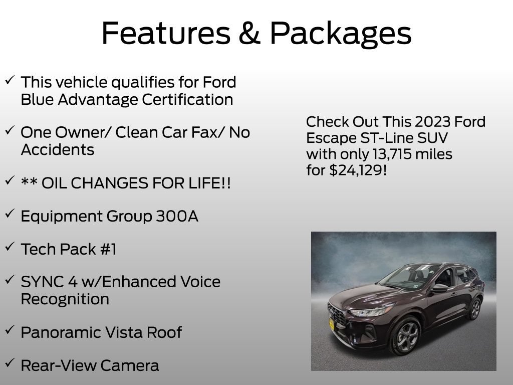 Certified 2023 Ford Escape ST-Line w/ Tech Pack #1 AWD/4WD image 4