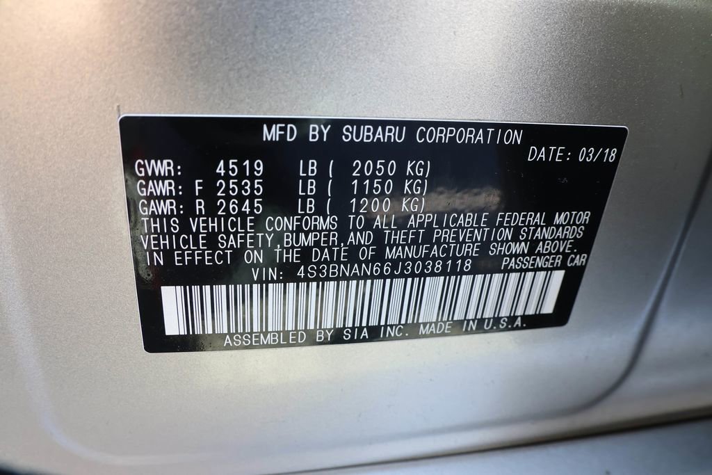 Used 2018 Subaru Legacy 2.5i Limited image 46