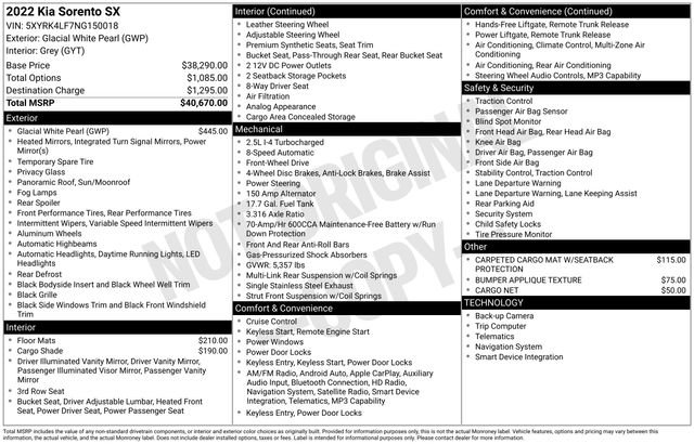 Used 2022 Kia Sorento SX image 5