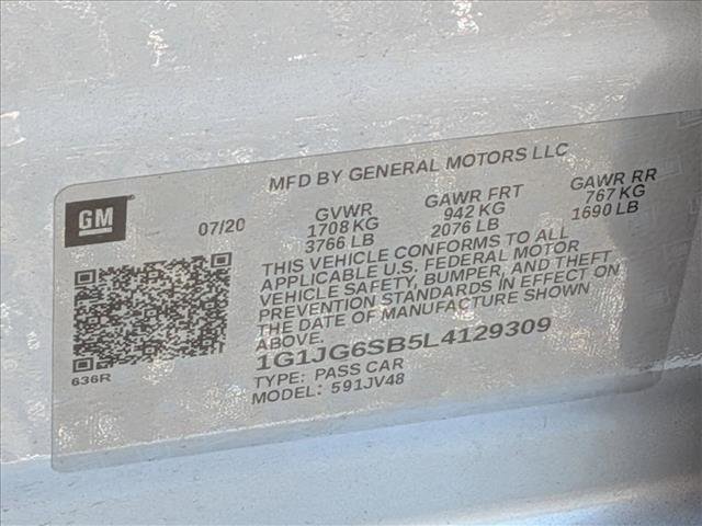 Used 2020 Chevrolet Sonic LT FWD image 20