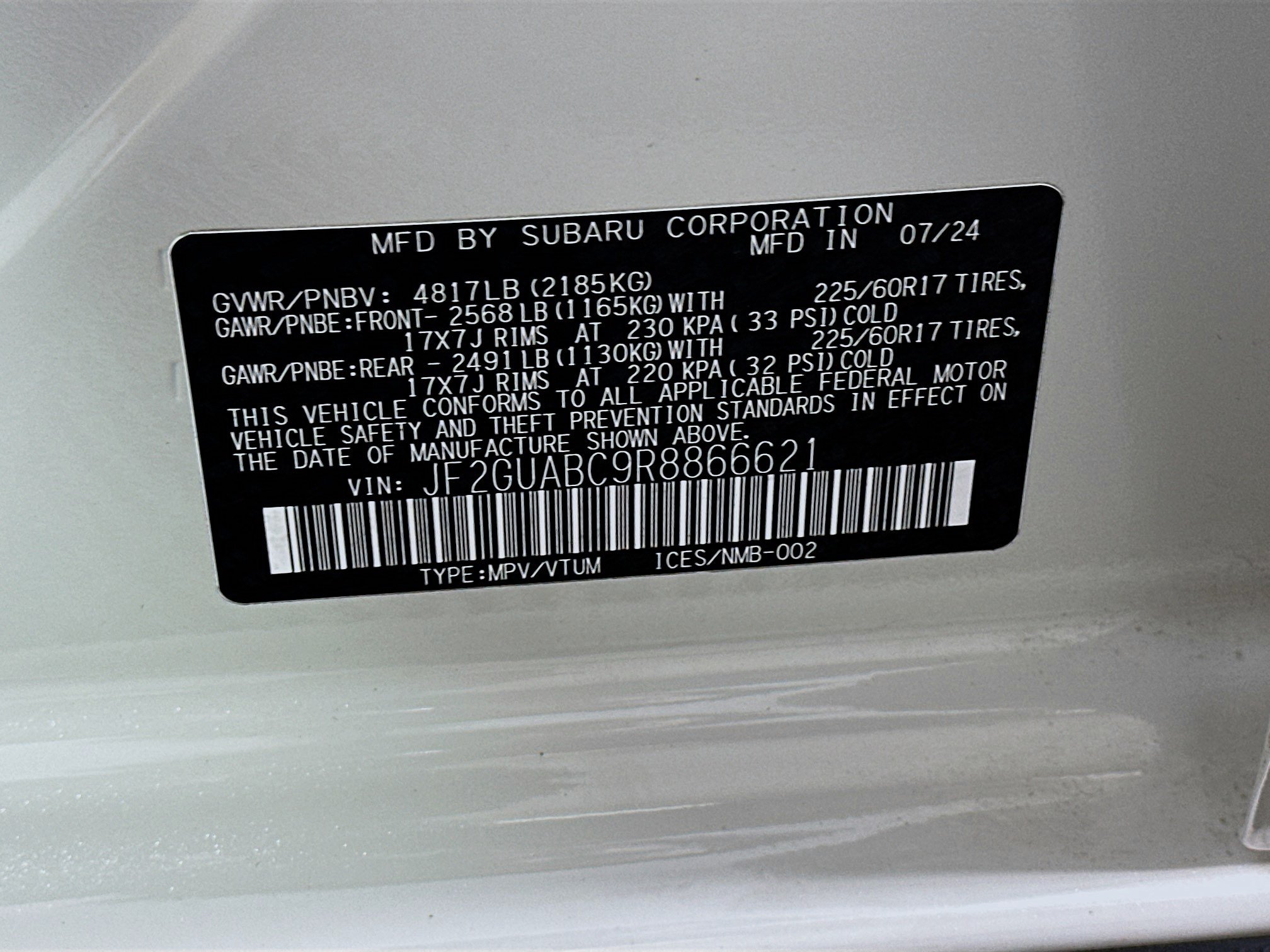 Used 2024 Subaru Crosstrek 2.0i AWD/4WD image 12