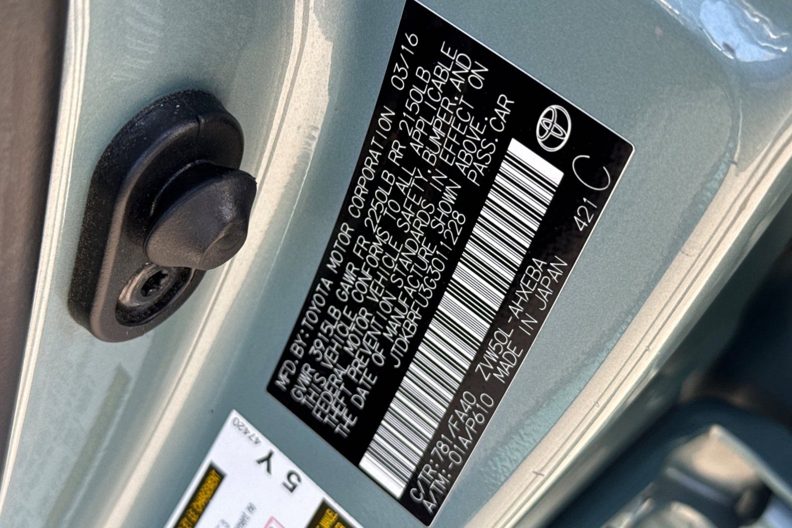 Used 2016 Toyota Prius Two image 28