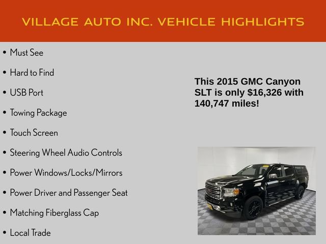Used 2015 GMC Canyon SLT w/ Driver Alert Package image 7