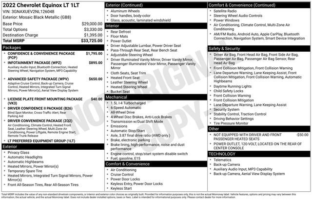 Certified 2022 Chevrolet Equinox LT image 33