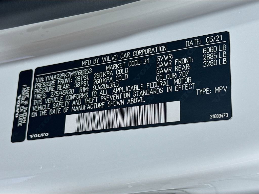 Used 2021 Volvo XC90 T6 Momentum image 42