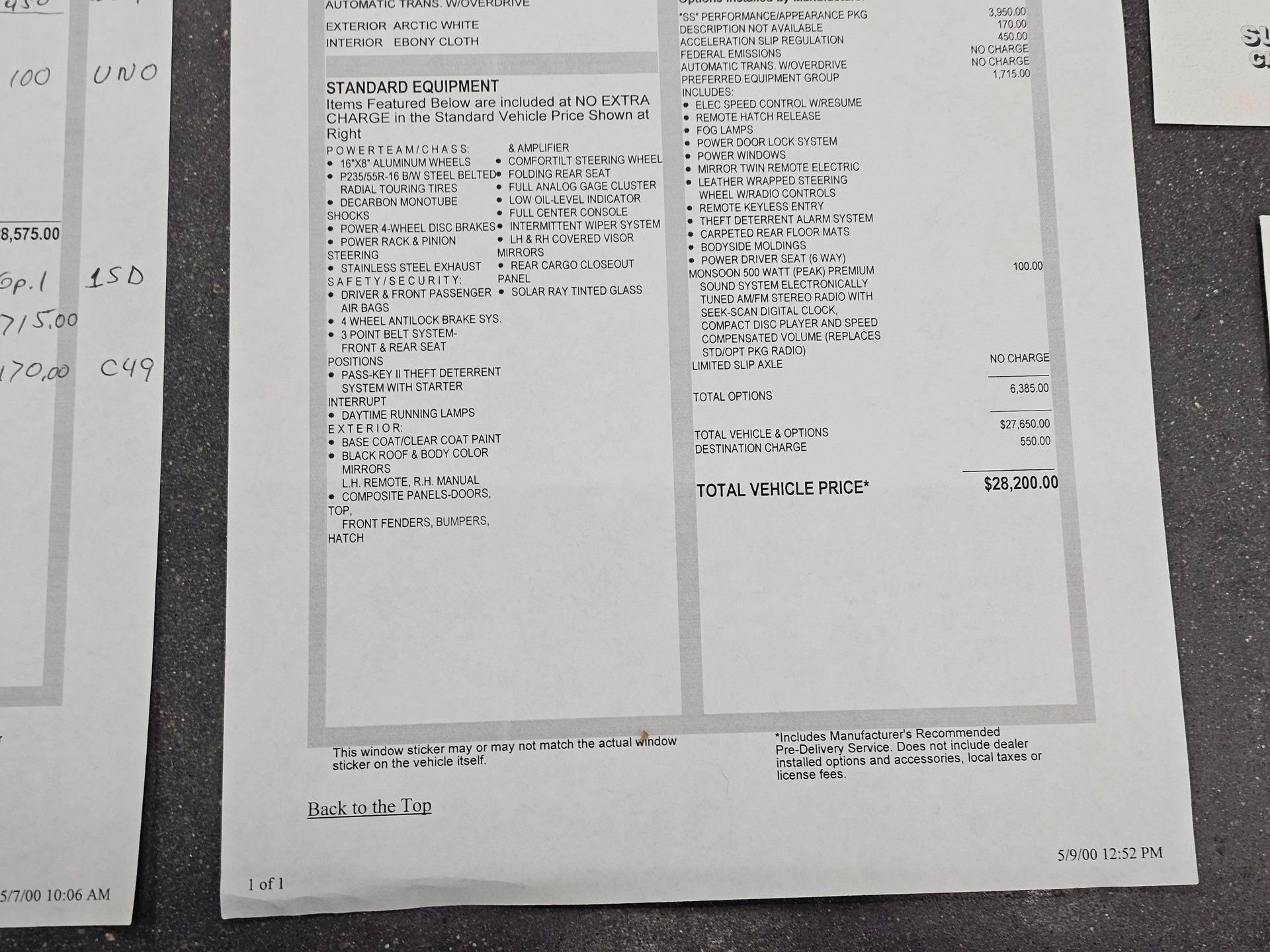 Used 2000 Chevrolet Camaro Z28 w/ SS Performance/Appearance Pkg image 68