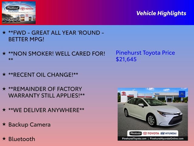 Used 2025 Toyota Corolla LE w/ Convenience Package FWD image 31
