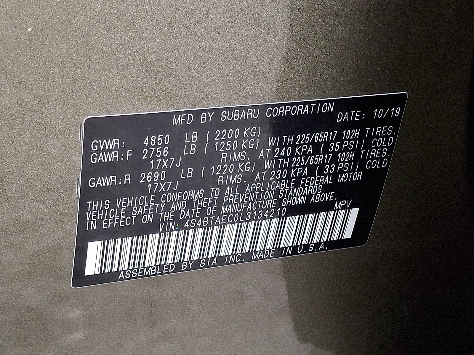 Used 2020 Subaru Outback Premium AWD/4WD image 27