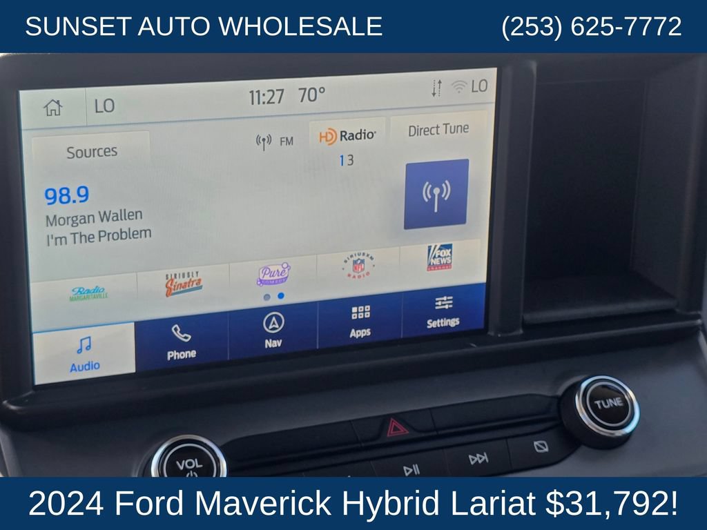 Used 2024 Ford Maverick Lariat w/ Black Appearance Package FWD image 35