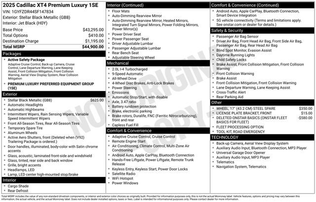 Certified 2025 Cadillac XT4 Premium Luxury image 6