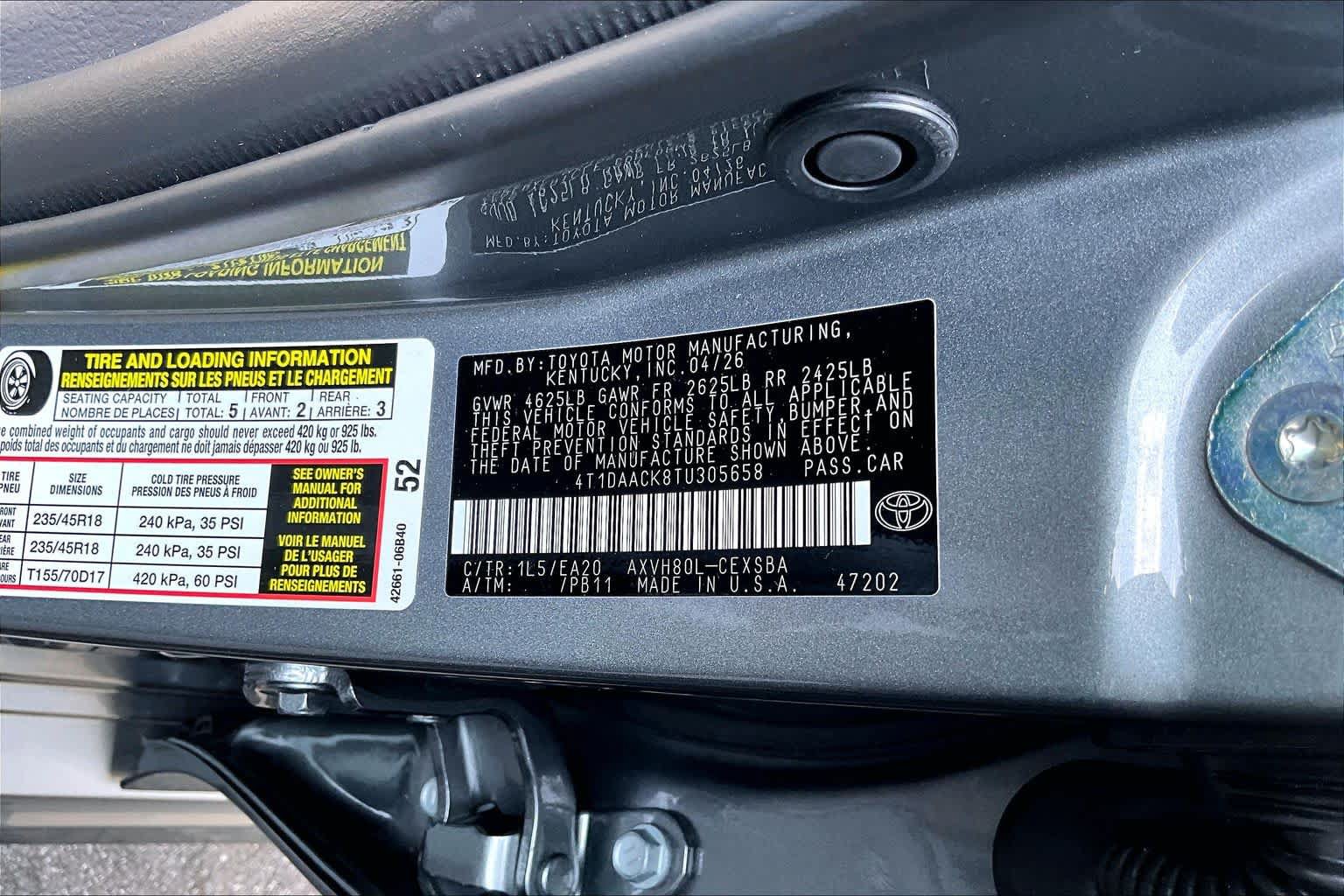 Certified 2026 Toyota Camry SE w/ Convenience Package FWD image 34