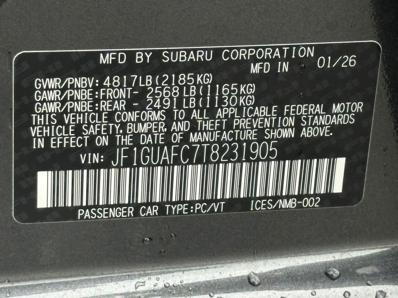 New 2026 Subaru Impreza 2.0i Sport AWD/4WD image 27