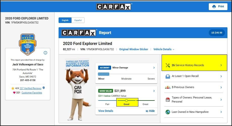 Used 2020 Ford Explorer Limited AWD/4WD image 13