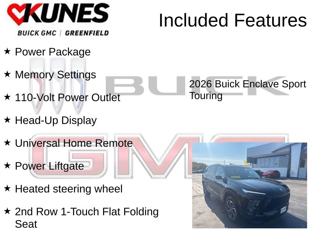 New 2026 Buick Enclave Sport Touring w/ Power Package image 3