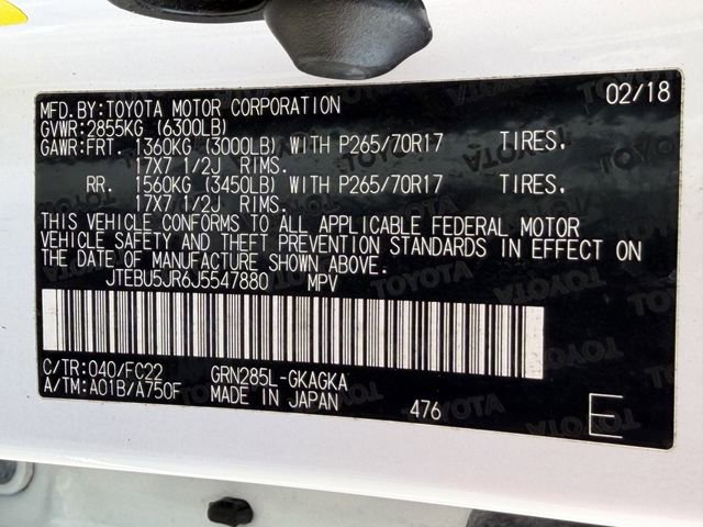 Used 2018 Toyota 4Runner TRD Off-Road AWD/4WD image 31
