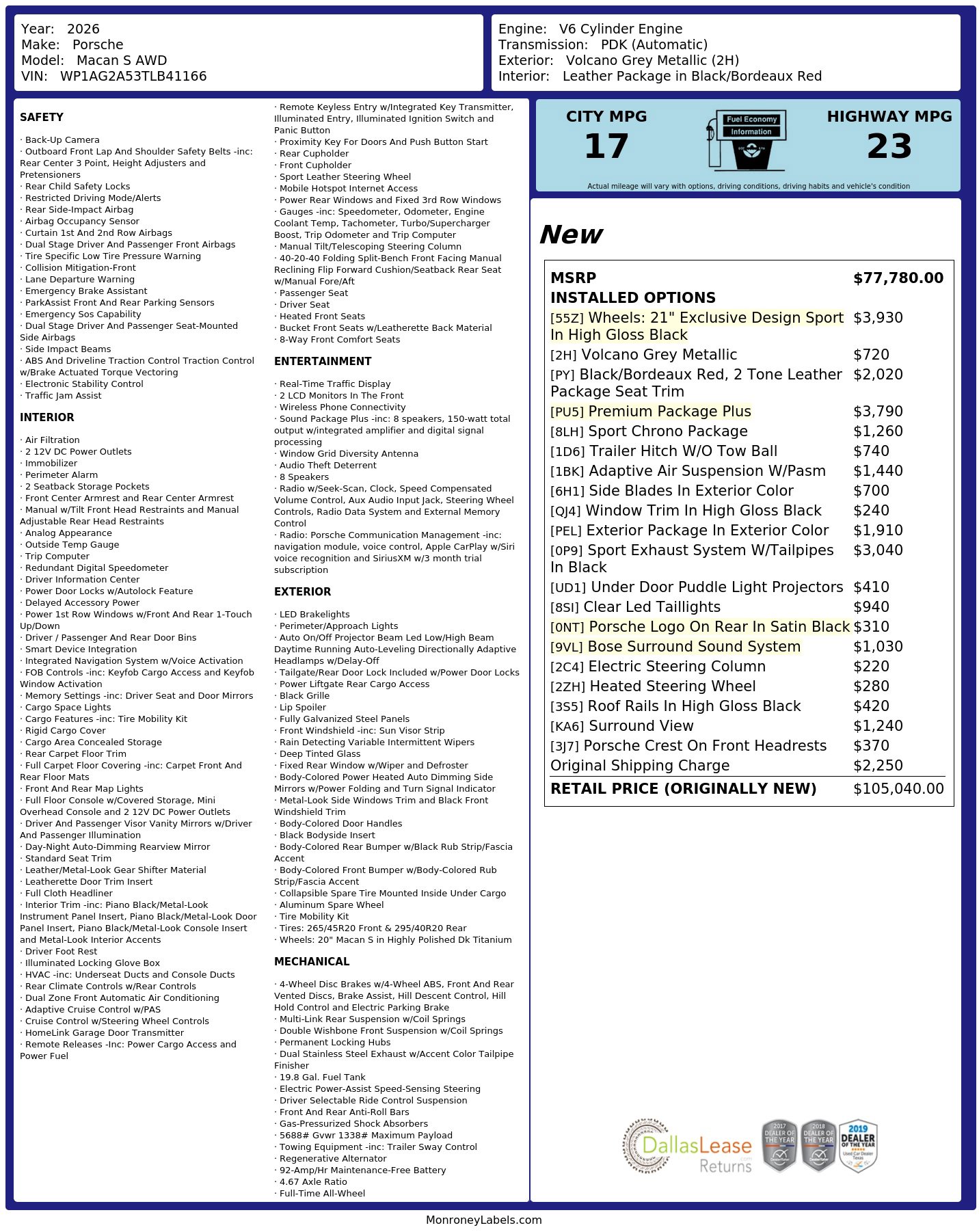 Used 2026 Porsche Macan S AWD/4WD image 3