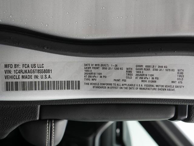 New 2026 Jeep Grand Cherokee L Laredo AWD/4WD image 29