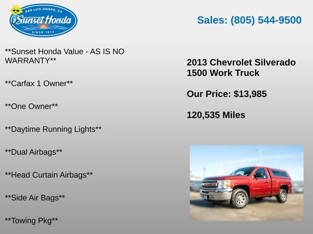 Used 2013 Chevrolet Silverado 1500 W/T w/ LS Package RWD image 5
