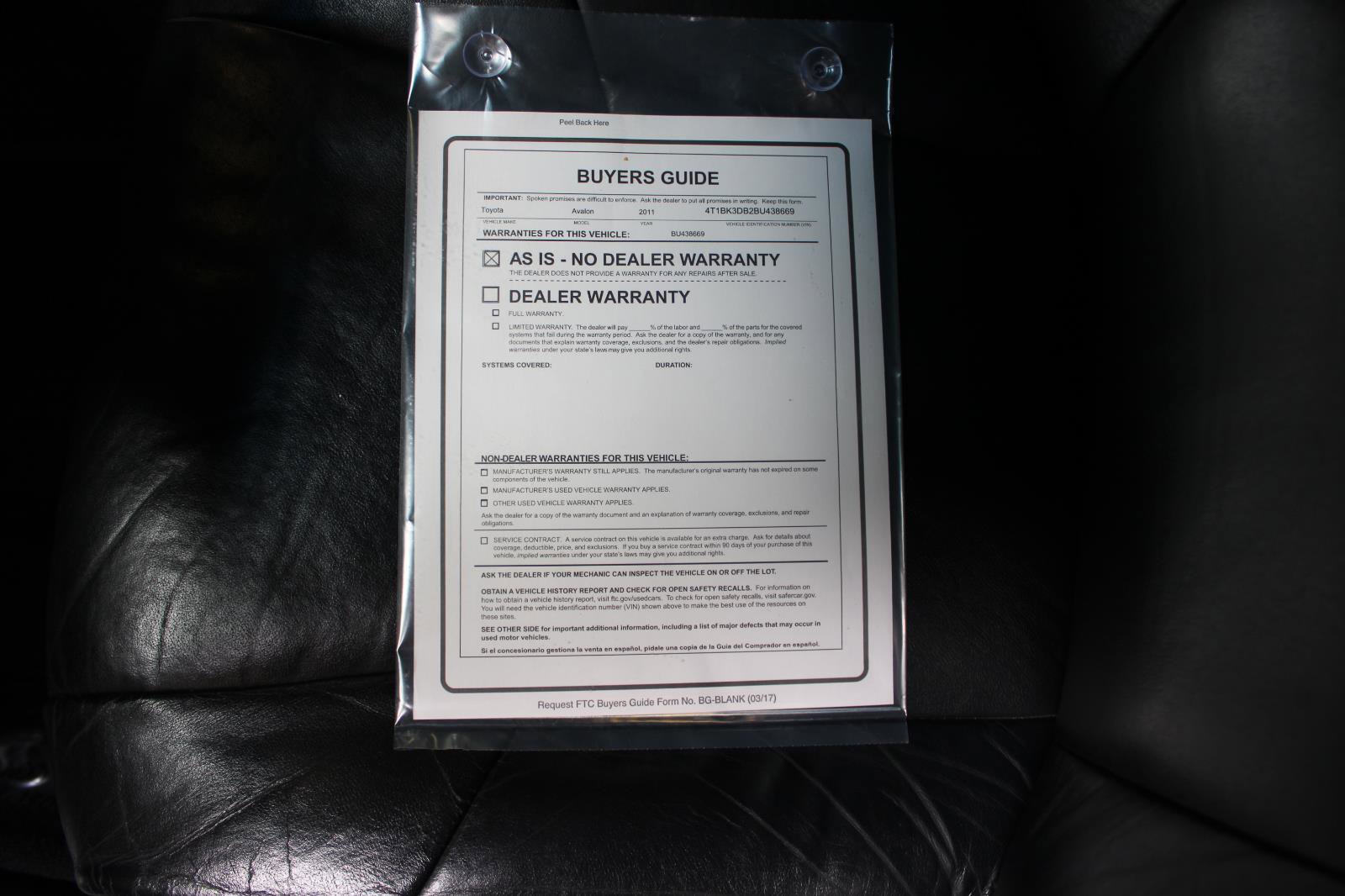 Used 2011 Toyota Avalon FWD image 43