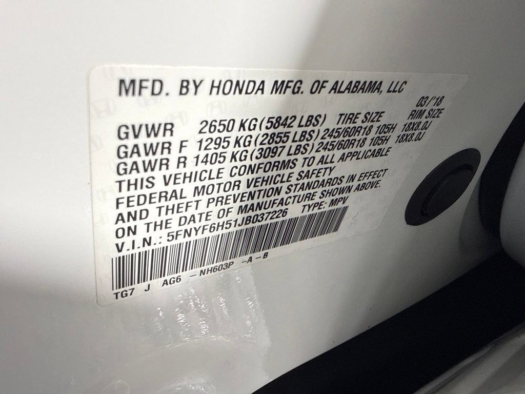 Certified 2018 Honda Pilot EX-L image 19