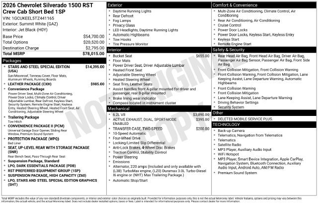 New 2026 Chevrolet Silverado 1500 RST AWD/4WD image 35
