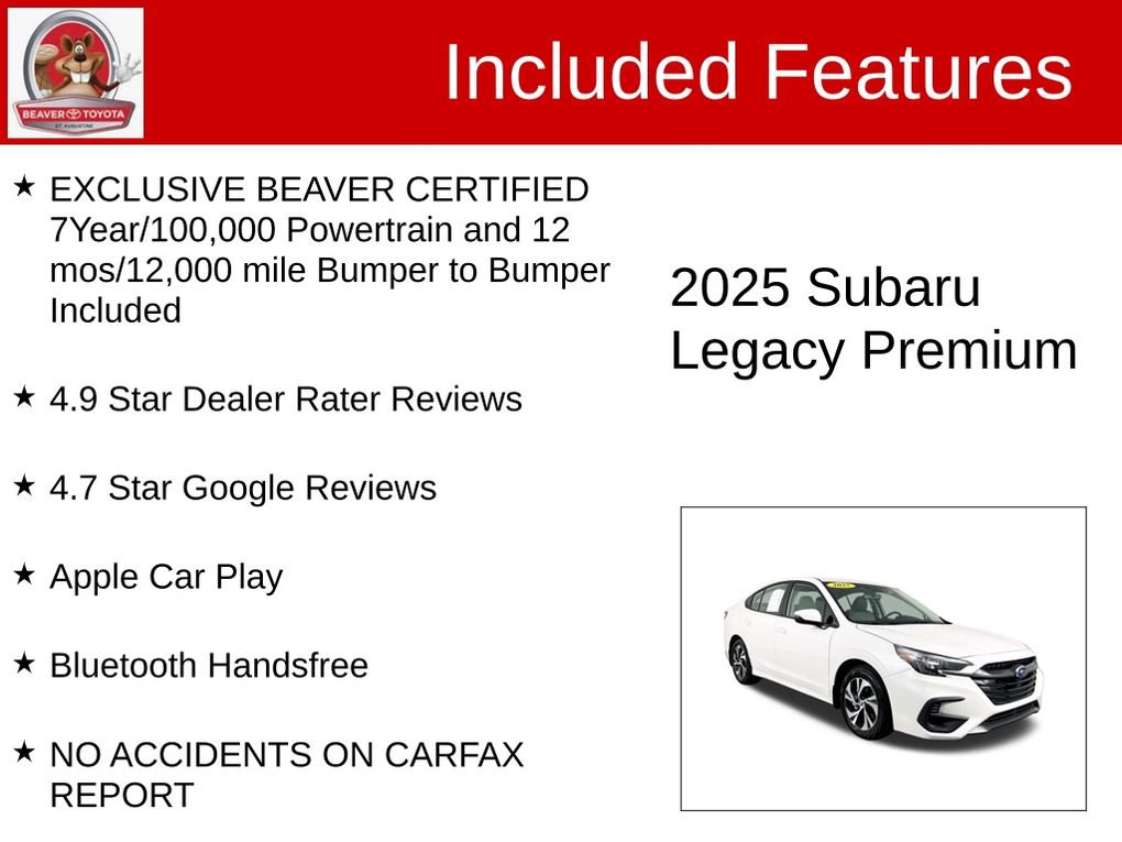 Used 2025 Subaru Legacy Premium image 4