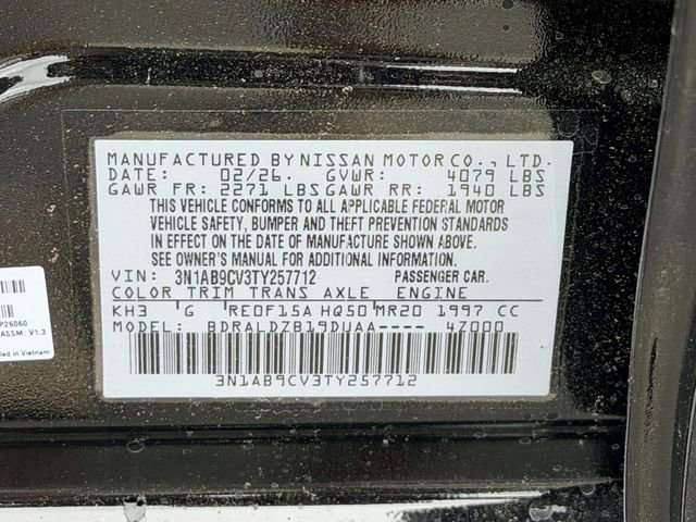 New 2026 Nissan Sentra SV w/ Floor Mat Package FWD image 24