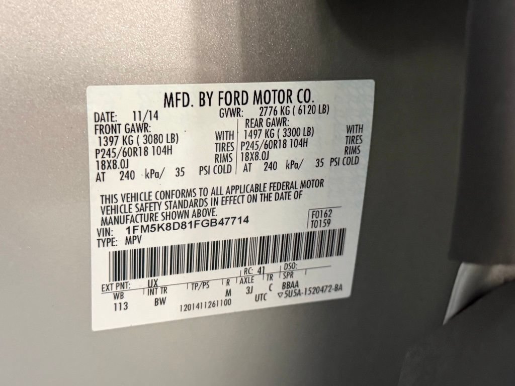 Used 2015 Ford Explorer XLT w/ Equipment Group 202B AWD/4WD image 28