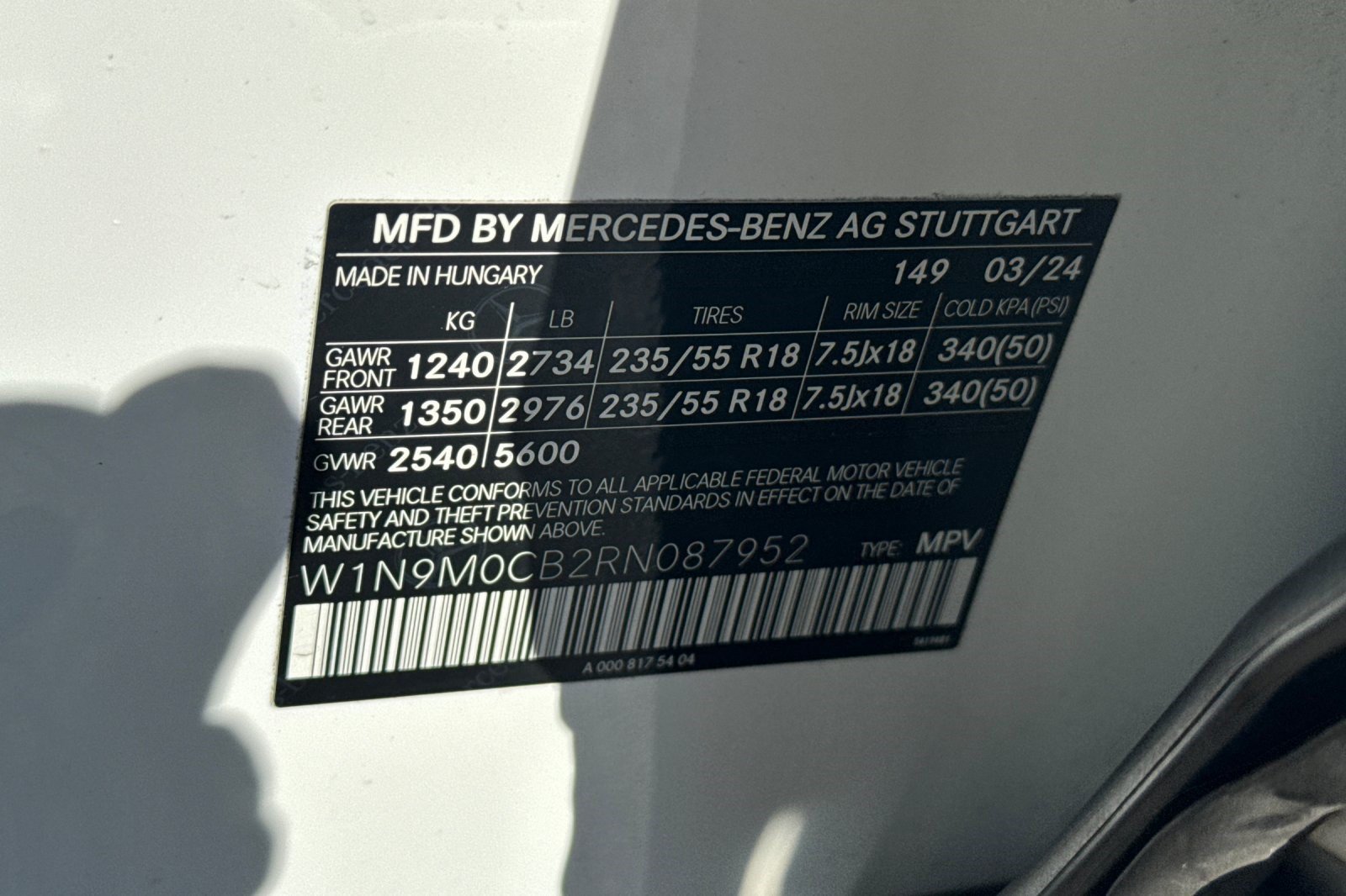Certified 2024 Mercedes-Benz EQB 250+ image 28